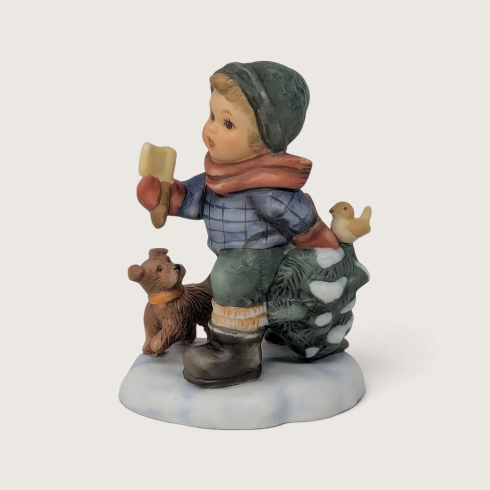 Studio Hummel O Tannenbaum Figurine | 2000s Goebel Christmas Boy Figurine